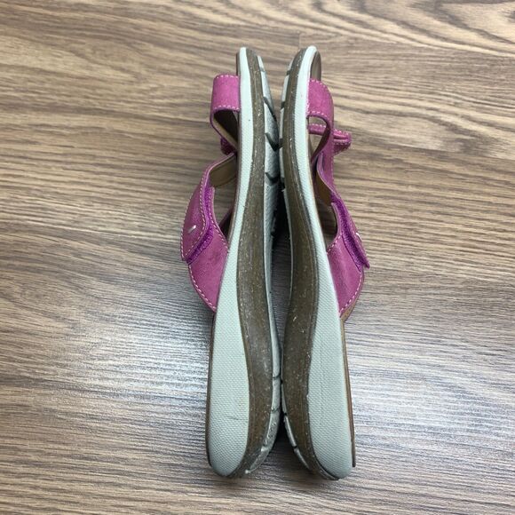 Clarks Women's Collection Comfort 9M Flip Flops Pink  Adjustable Thong Sandals - Picture 2 of 11